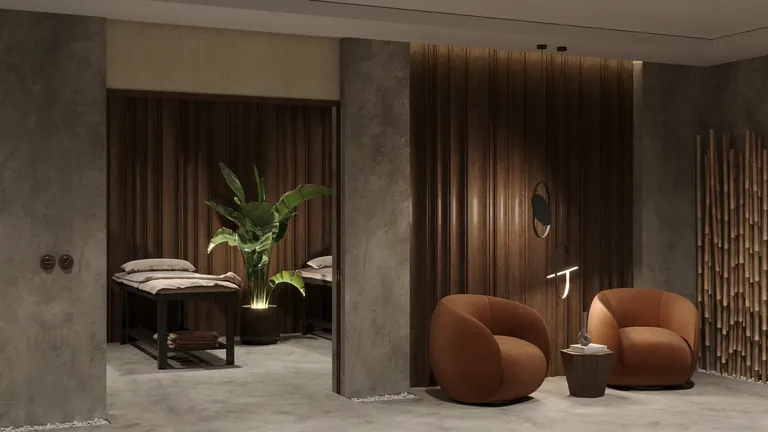 Elegant spa interior with massage bed and warm lighting at ZOYA Daynight Out Spa