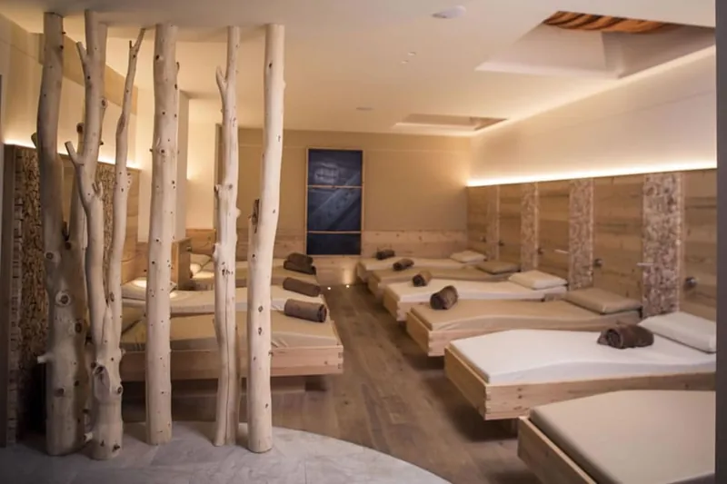 Quiet wellness setting with reclined massage beds at ZOYA Spa